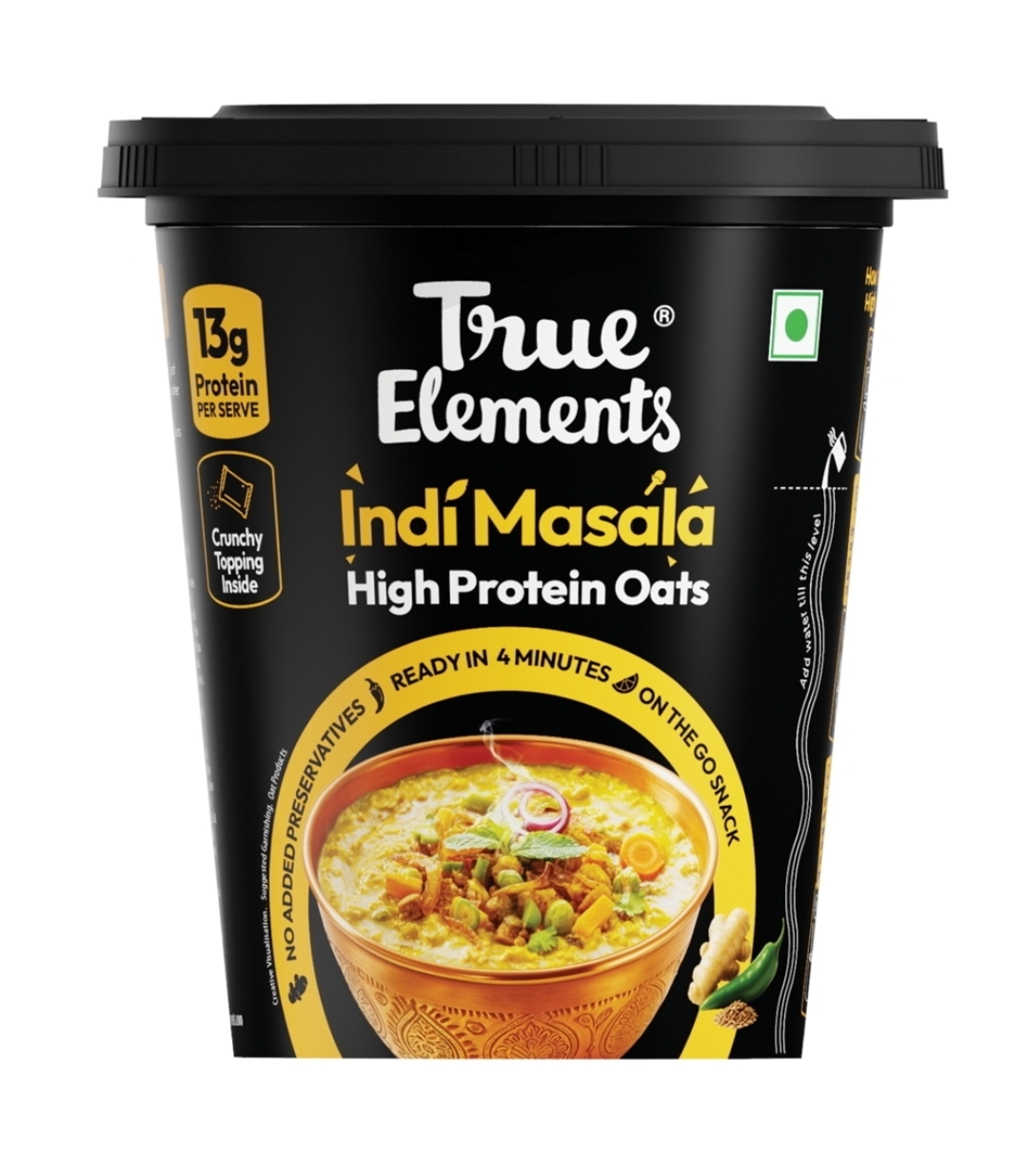 True Elements Indi Masala High Protein Oat 62g